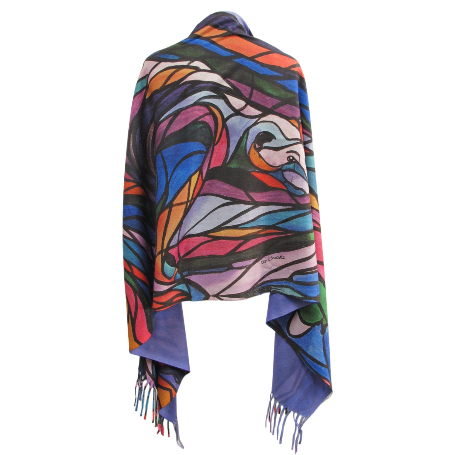 Kew Orchid Print Scarf in Recycled Polyester