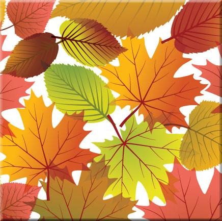 Fall Leaves' Ceramic Tile-Trivet — Oscardo