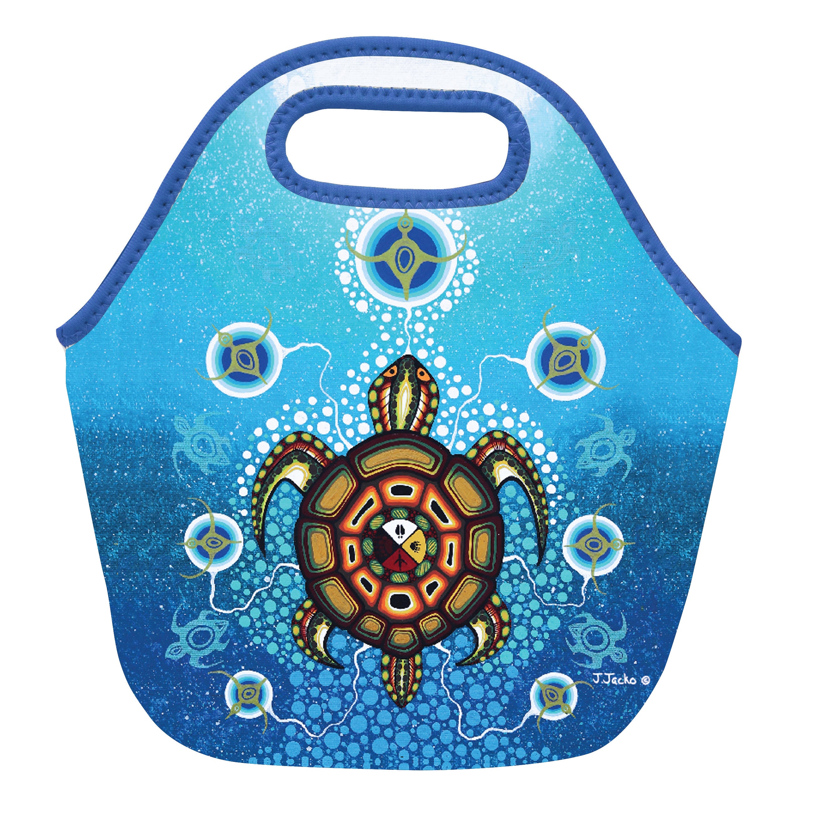 Minerva: Roll top insulated lunch bag – oak blue designs