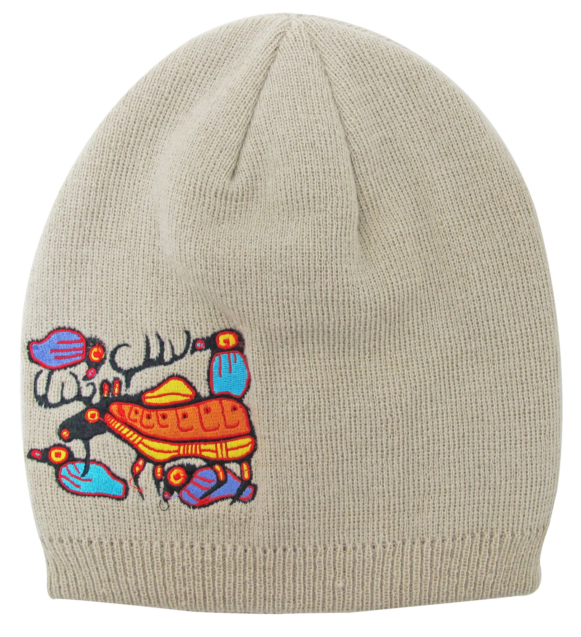 Norval Morrisseau Moose Harmony Embroidered Knitted Hat — Oscardo