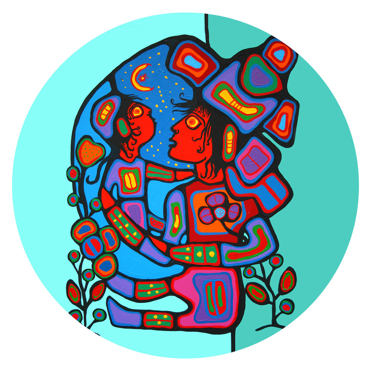 Norval Morrisseau Mother and Child - Oscardo