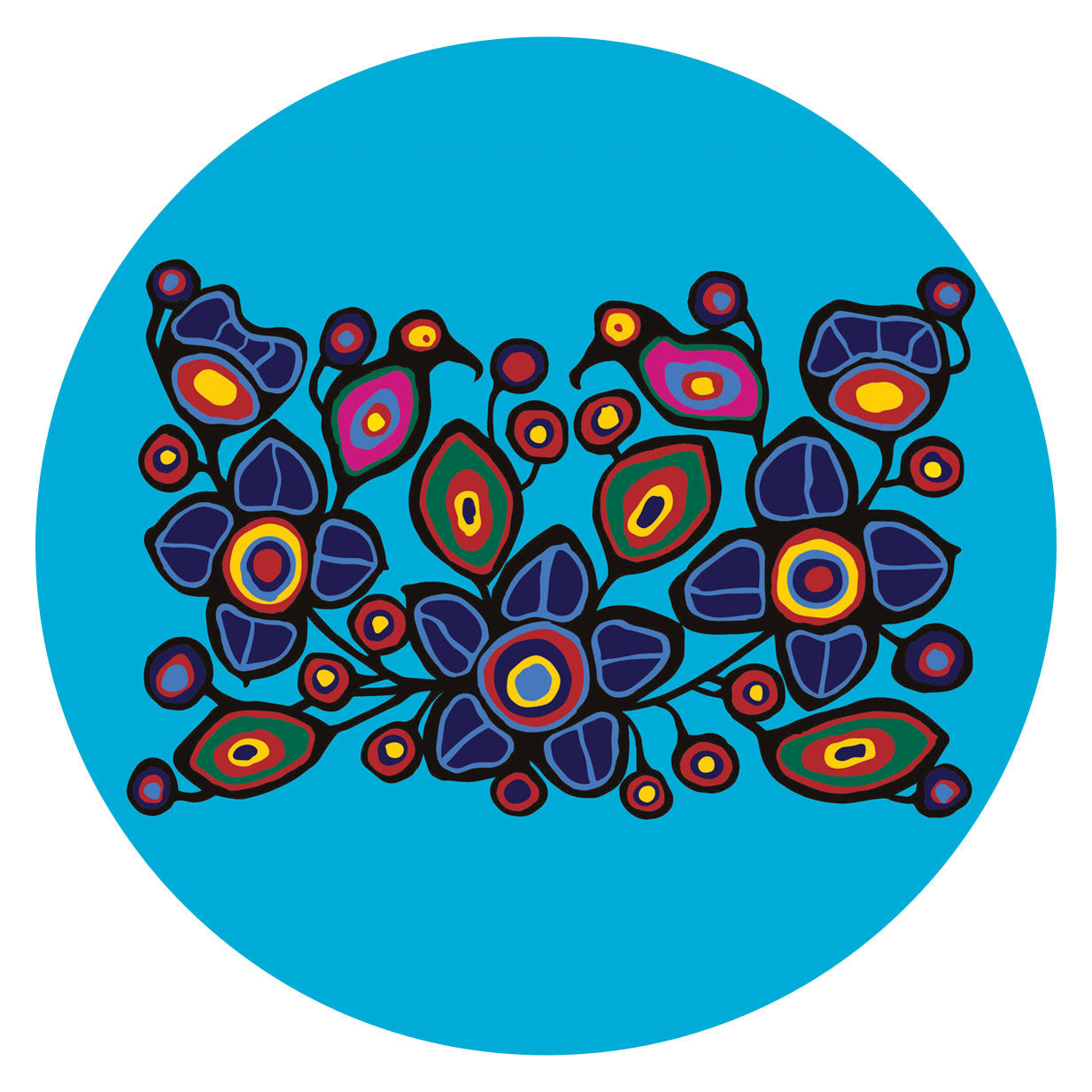 Norval Morrisseau Flowers and Birds - Oscardo