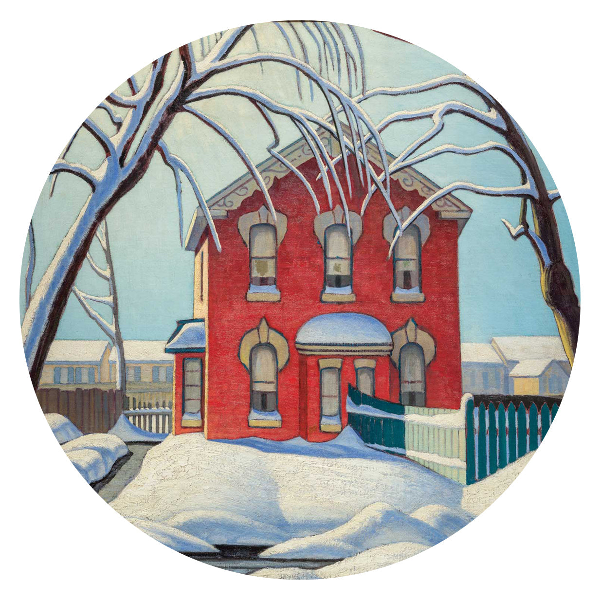 Red House in Winter - Oscardo