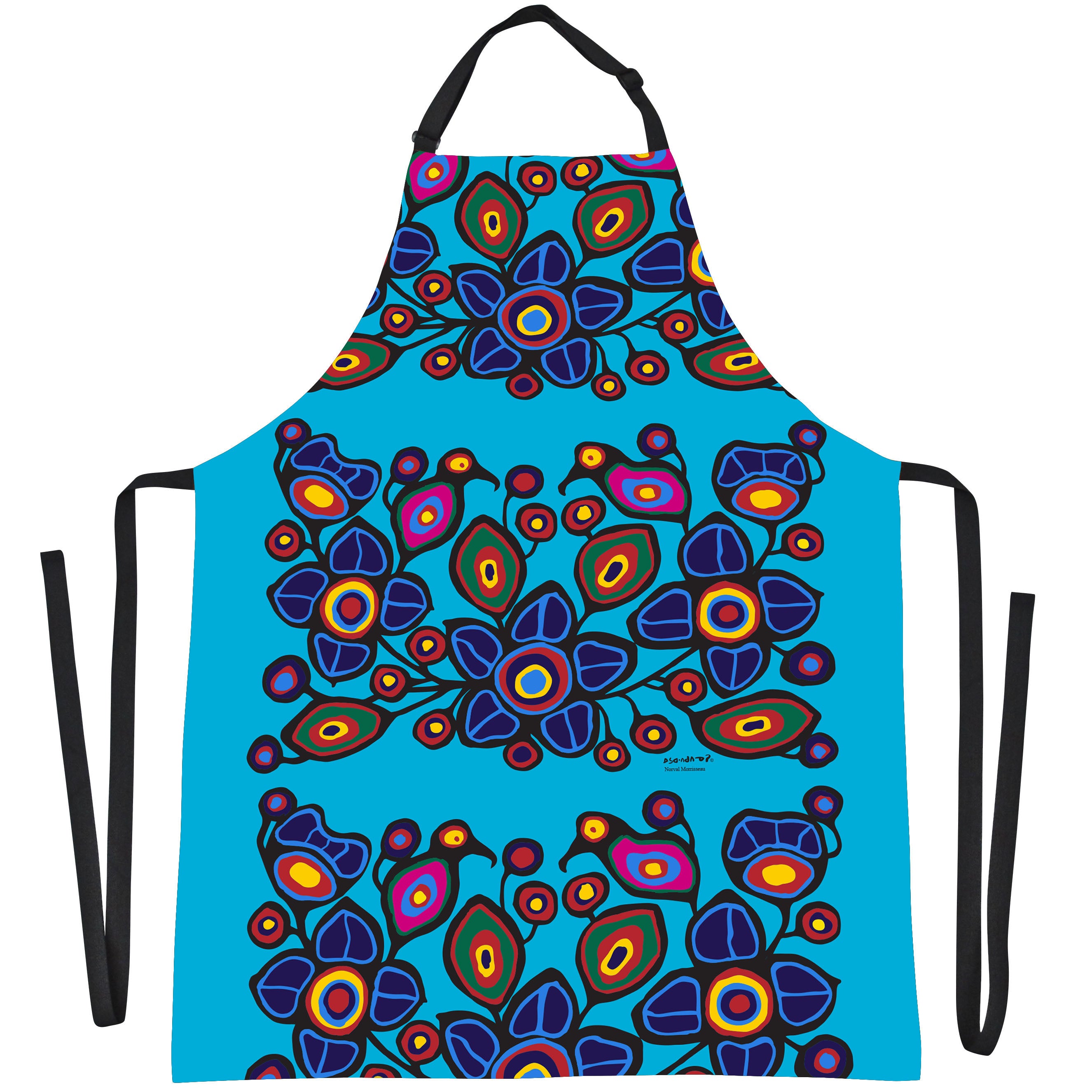 Norval Morrisseau Flowers and Birds Eco-Apron