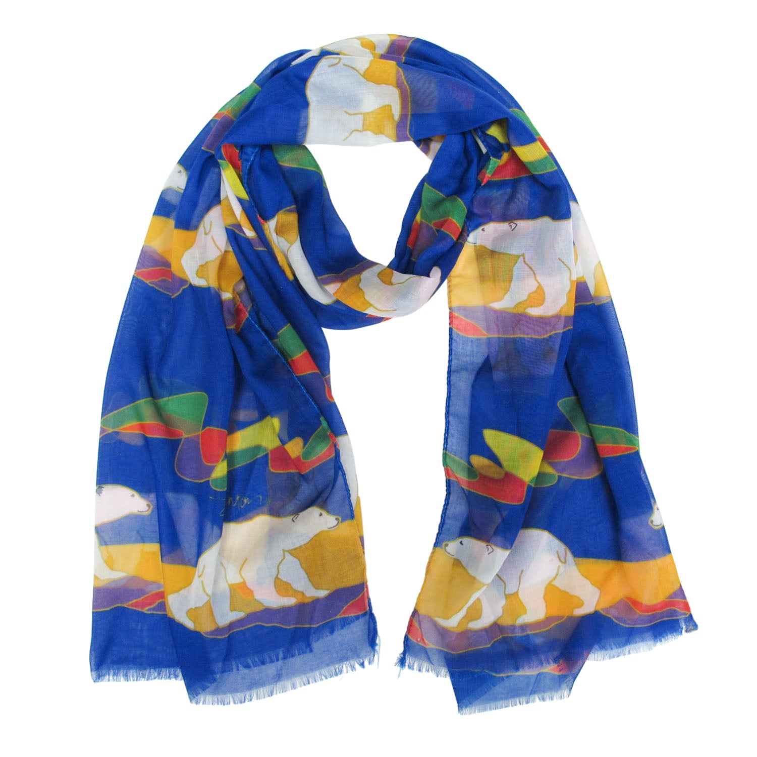 Dawn Oman Polar Bears Eco-Scarf