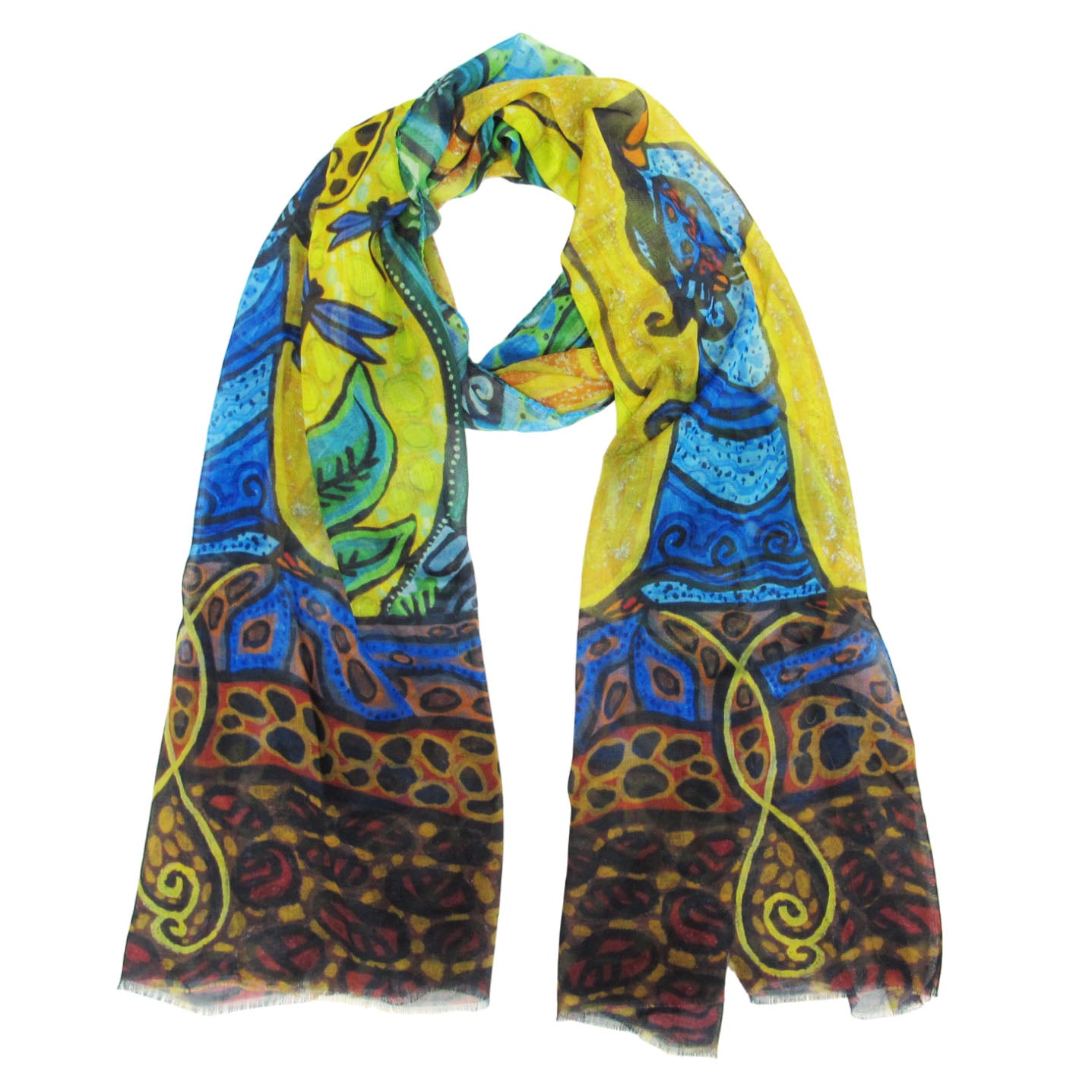 Leah Dorion Strong Earth Woman Eco-Scarf