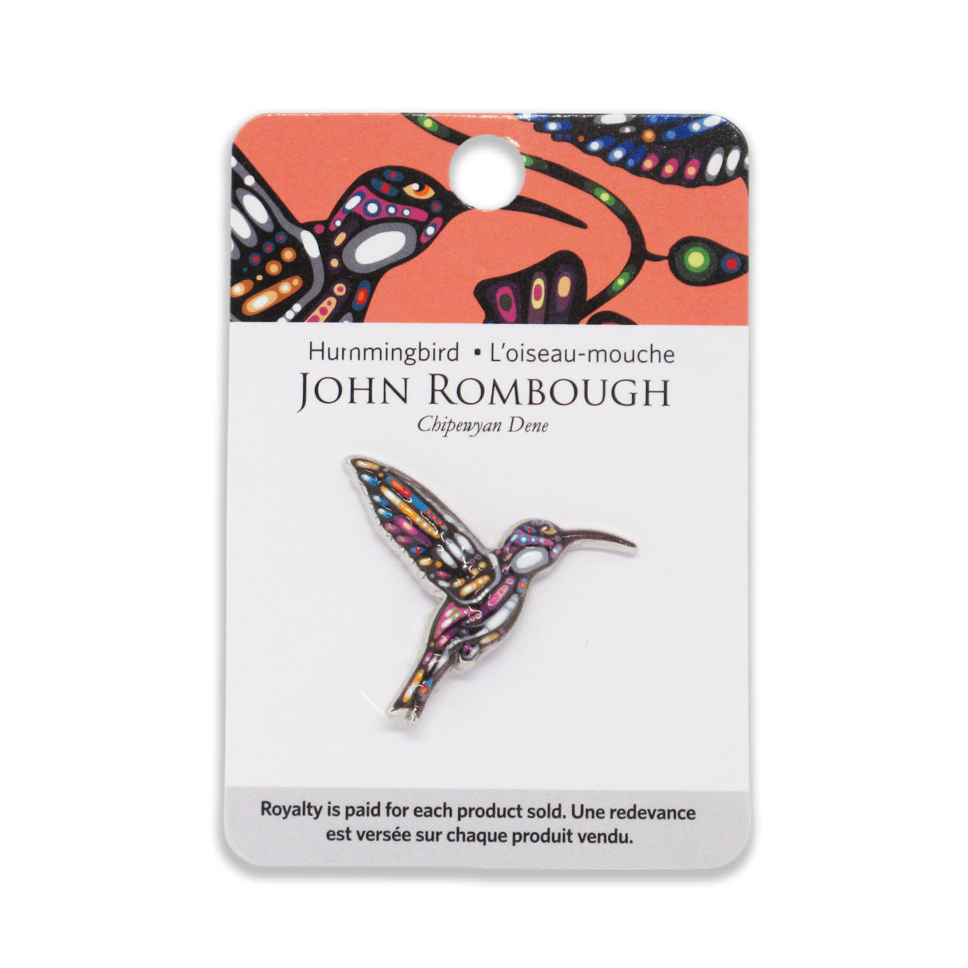 John Rombough Hummingbird Pin