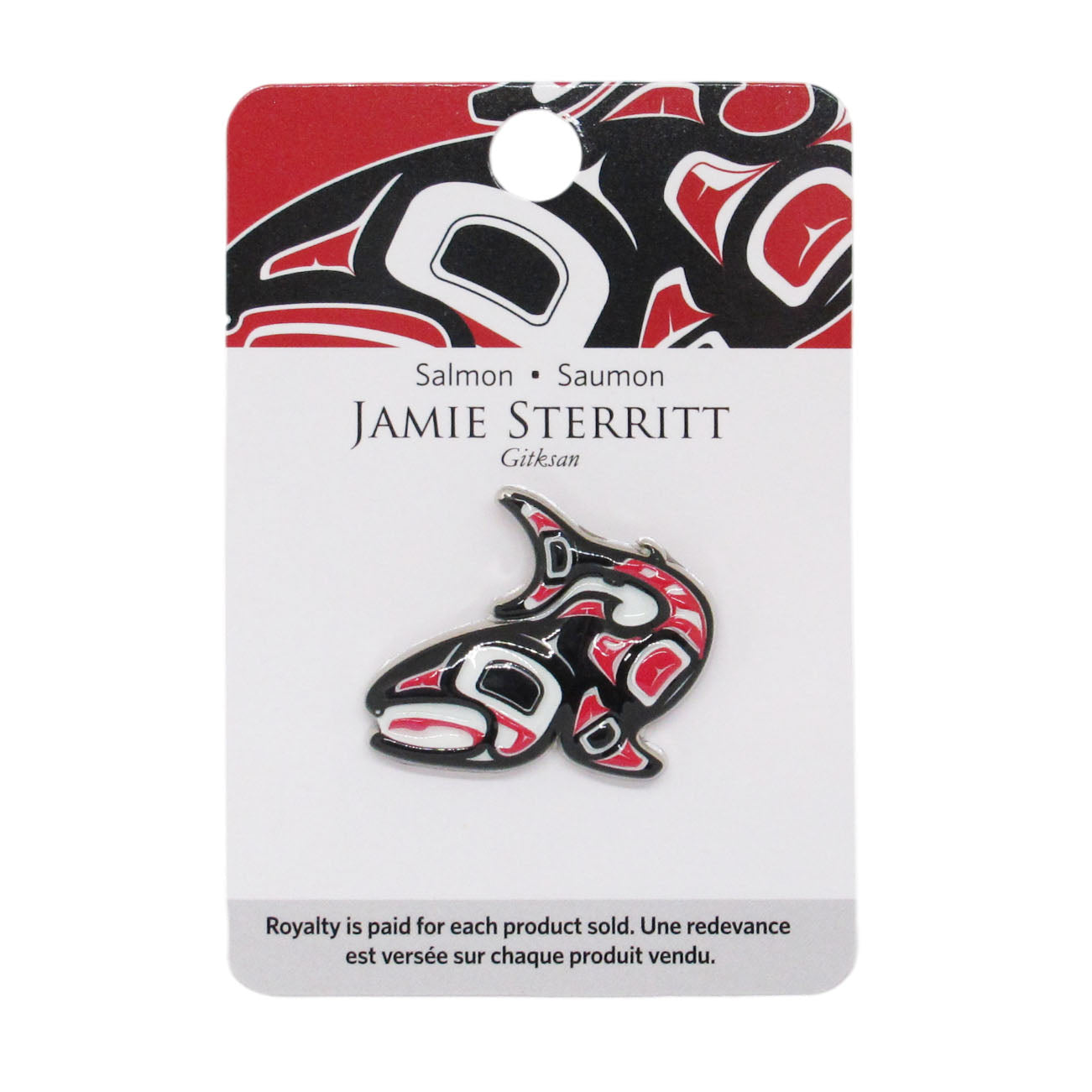 Jamie Sterritt Salmon Pin