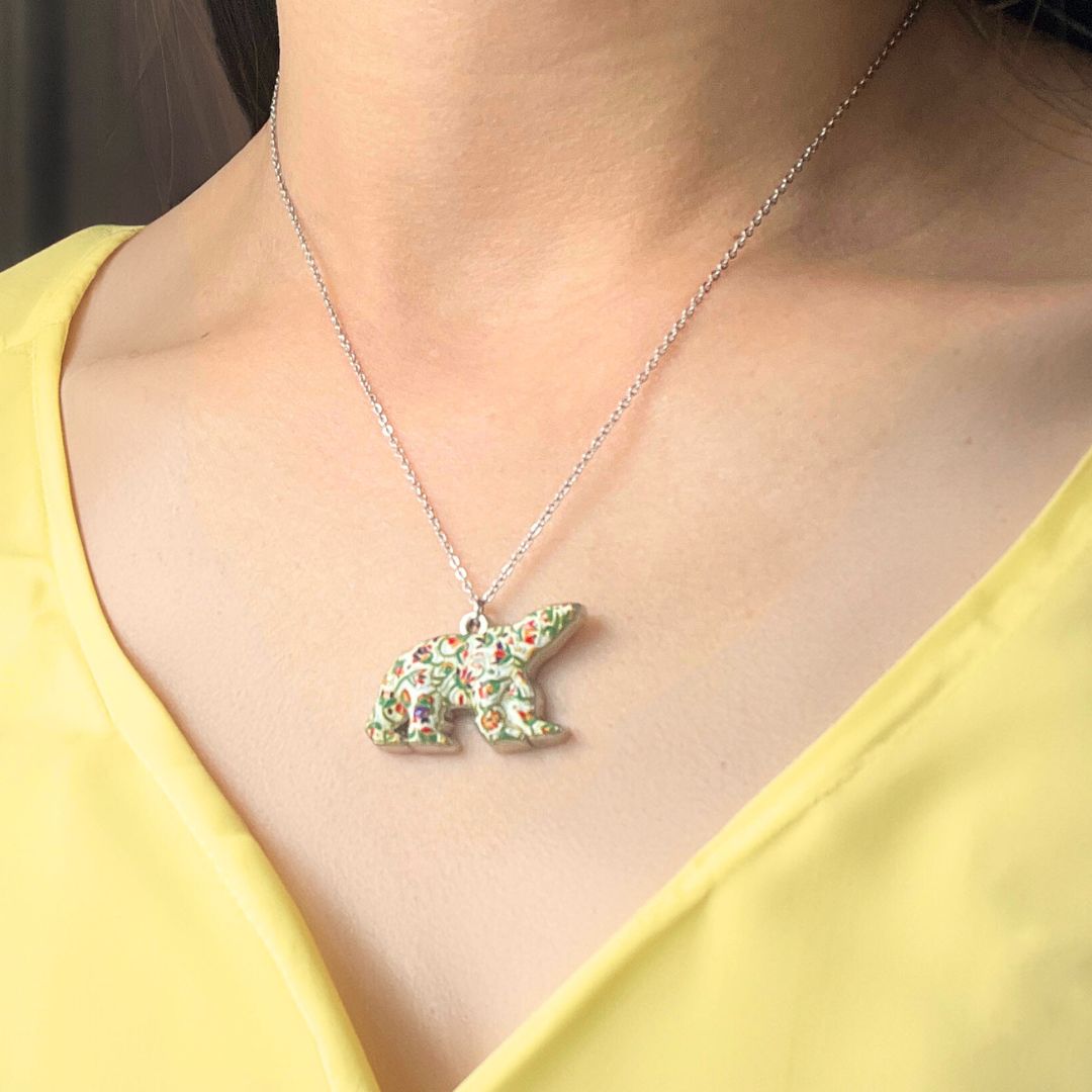 Dawn Oman Spring Bear Charm Necklace