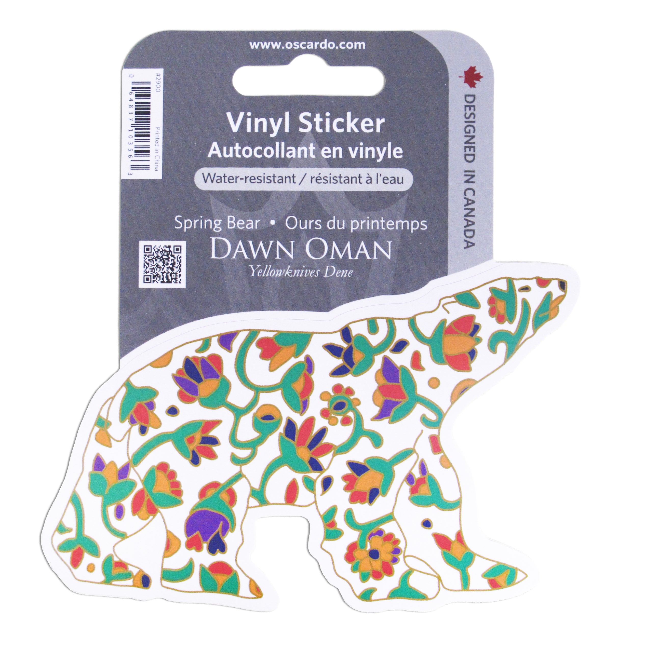 Dawn Oman Spring Bear Vinyl Sticker