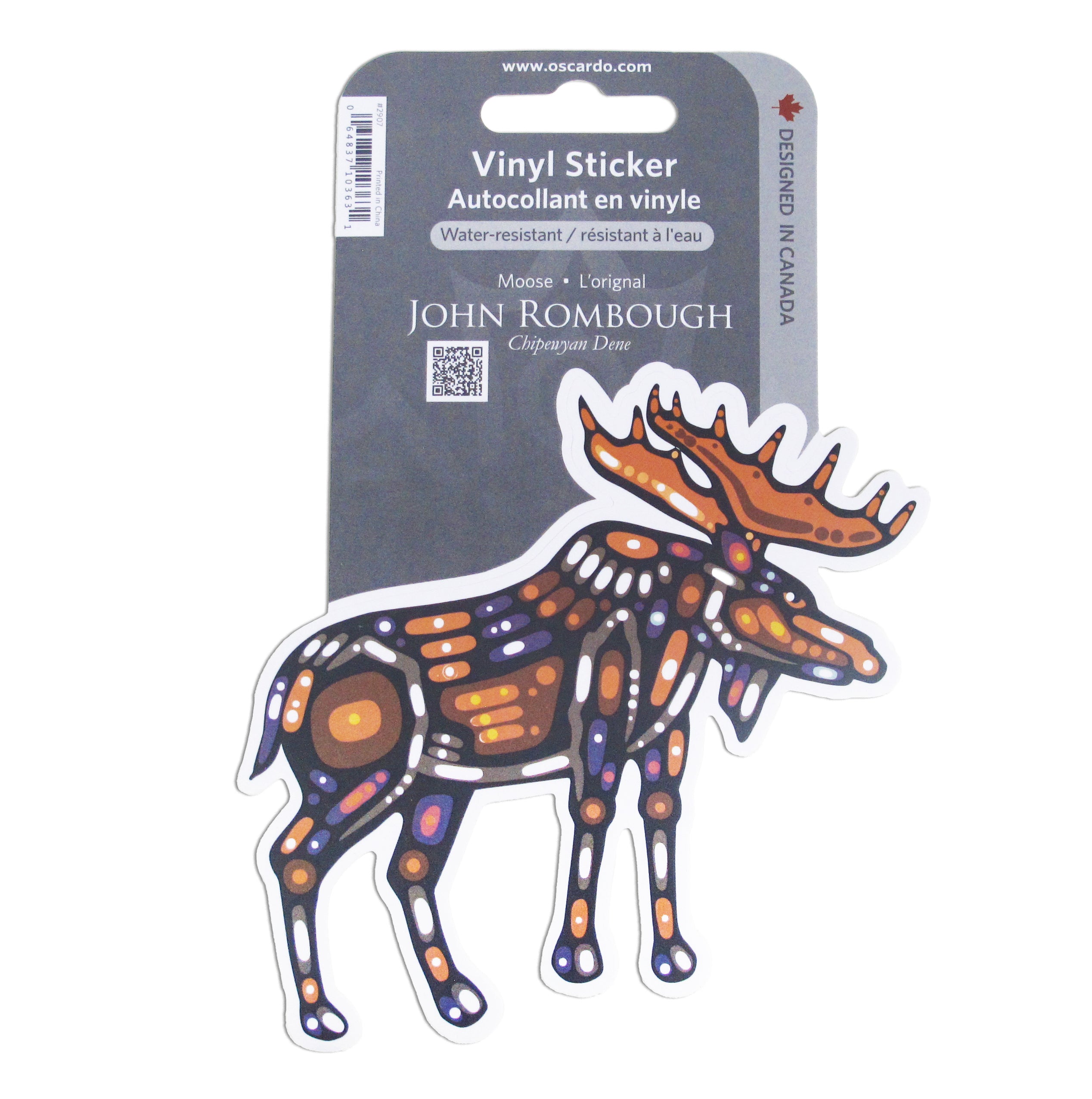 John Rombough Moose Vinyl Sticker