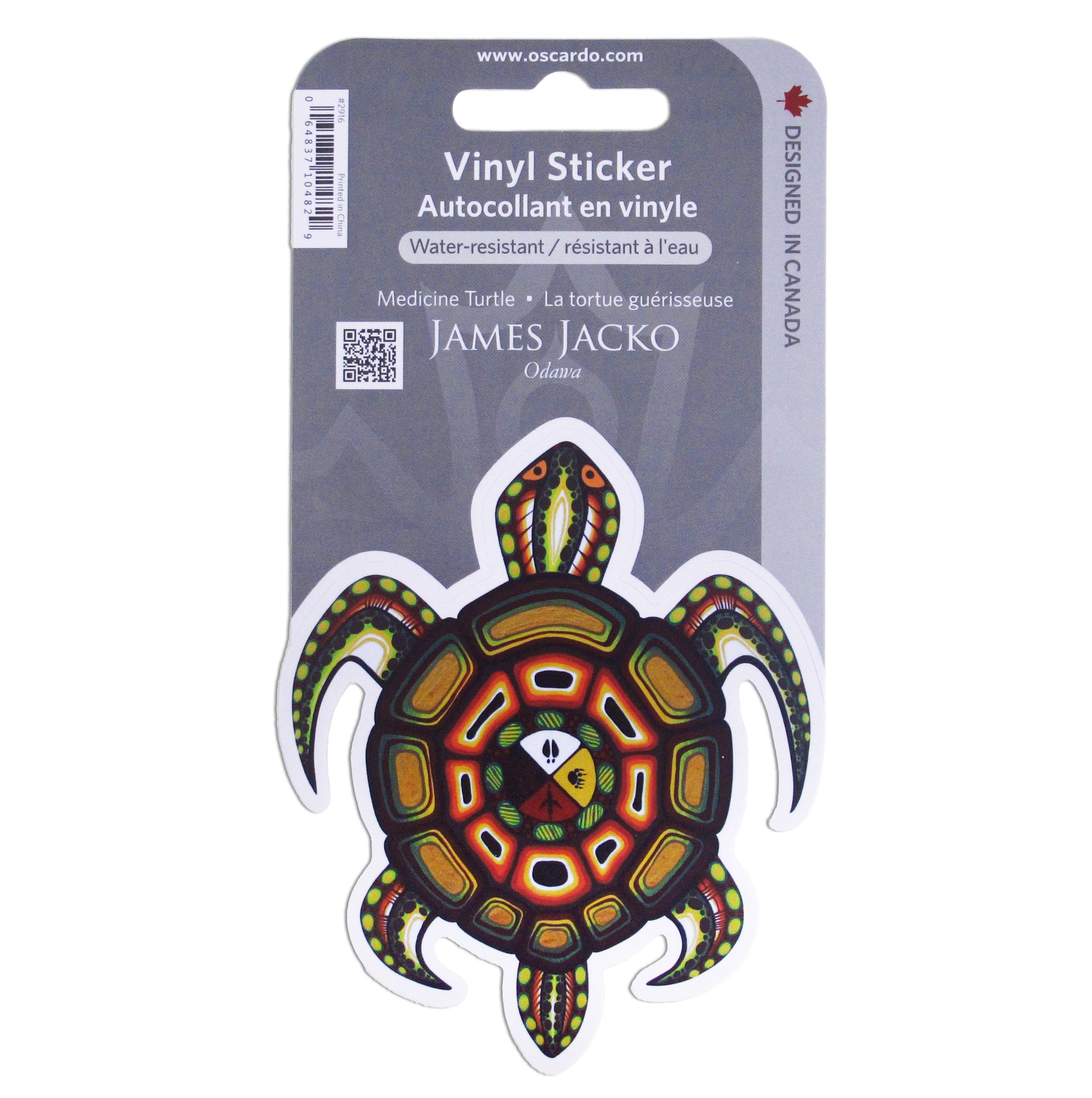 James Jacko Medicine Turtle Vinyl Sticker