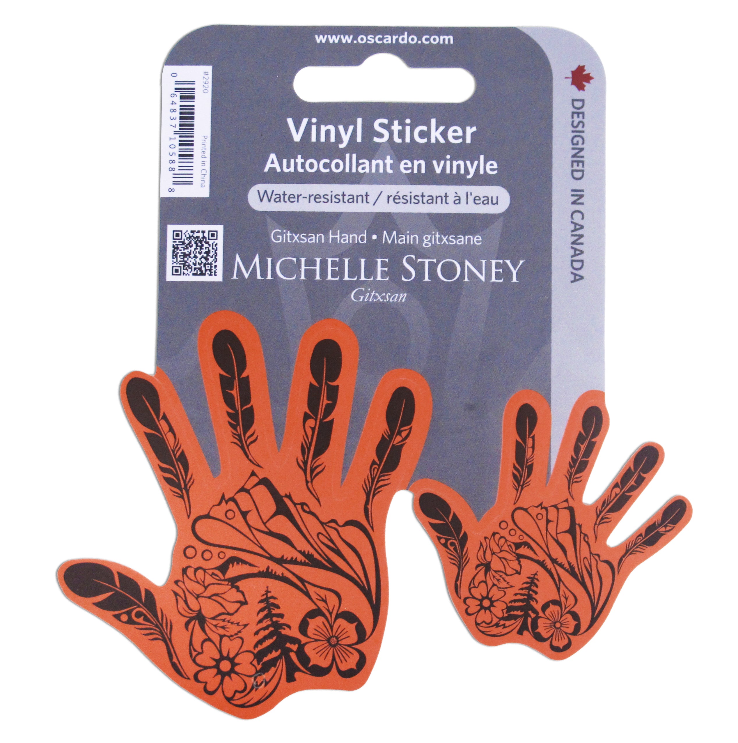 Michelle Stoney Gitxsan Hand Vinyl Sticker