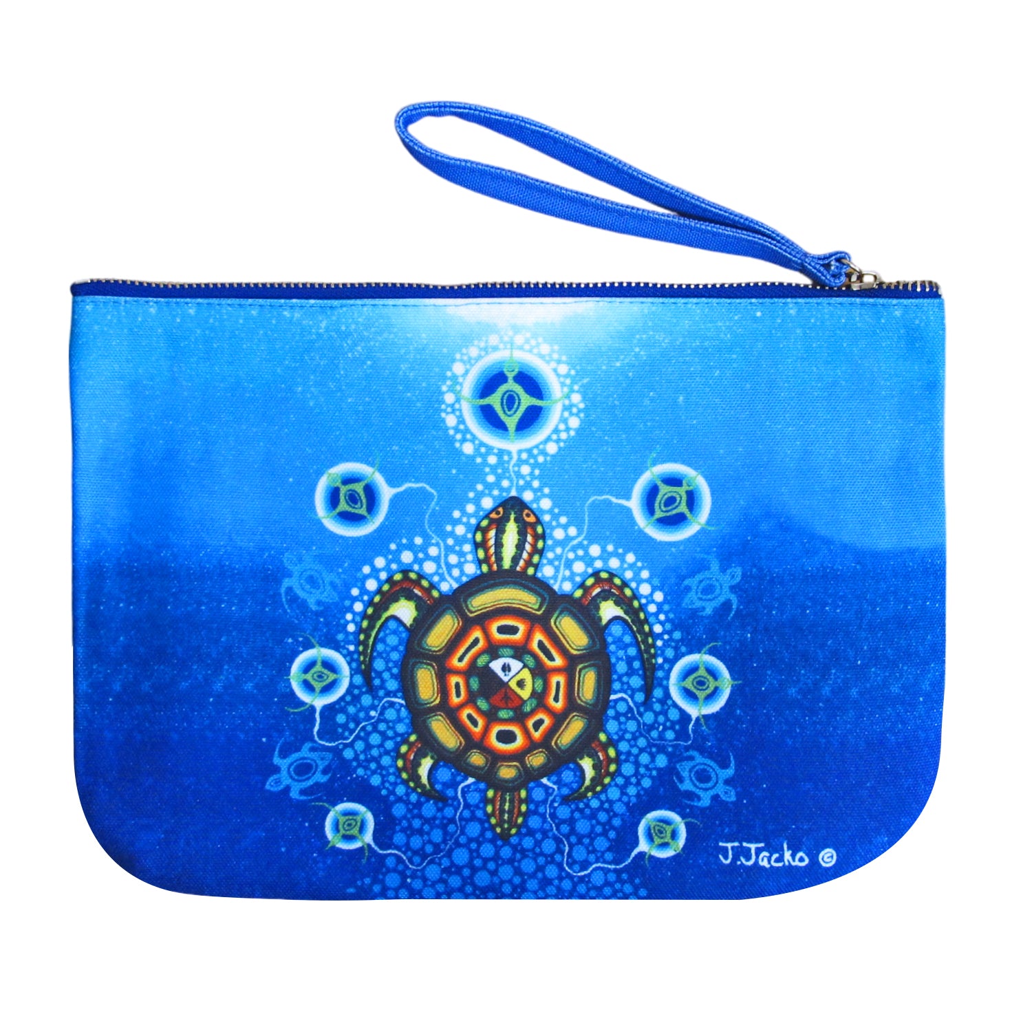 James Jacko Medicine Turtle Recycled Eco Zip Pouch - Out of Stock