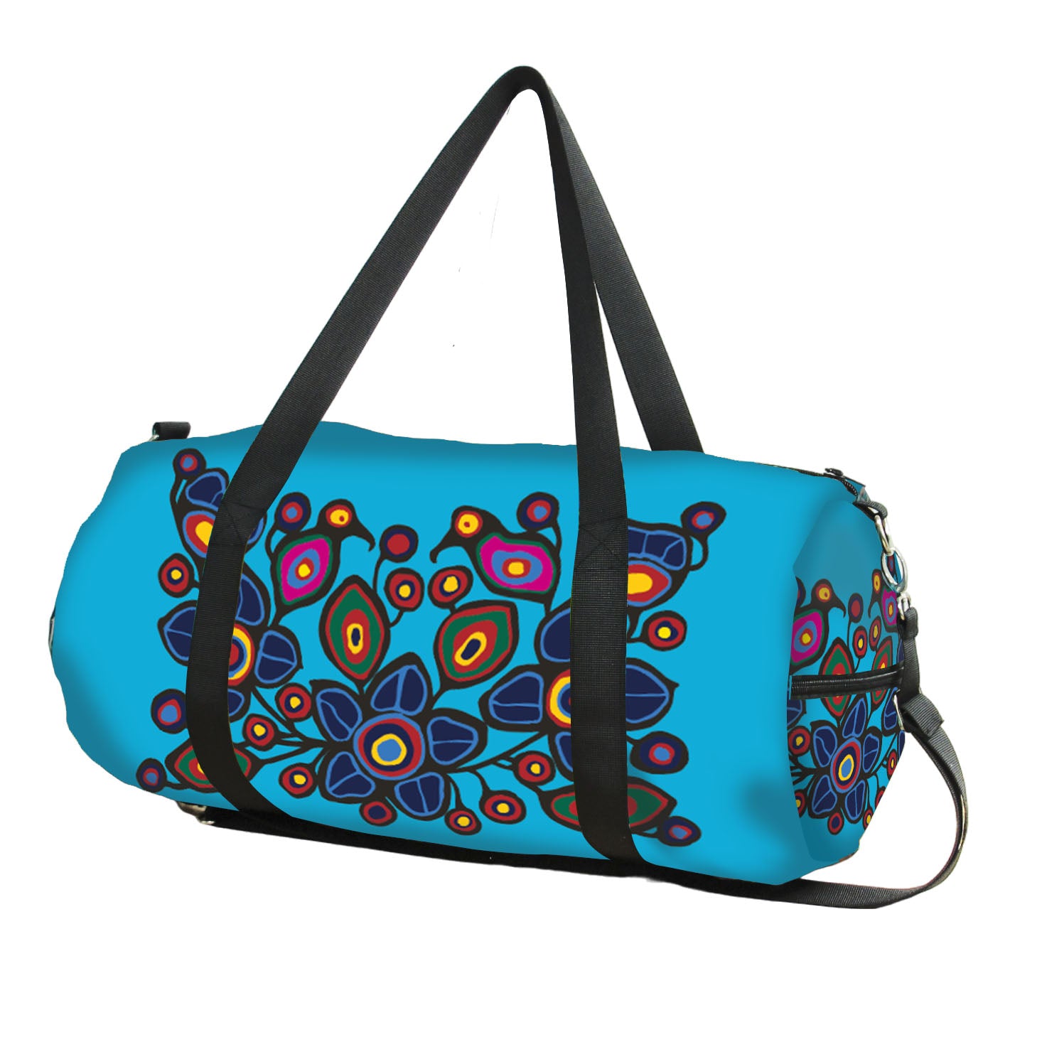 Norval Morrisseau Flowers & Birds Packable Travel Bag - Out of Stock