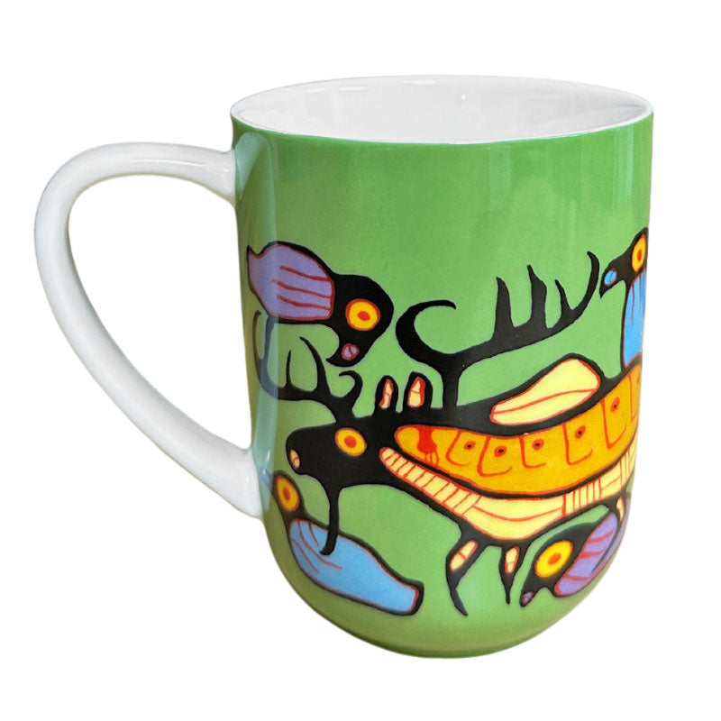 Norval Morrisseau Moose Harmony Porcelain Mug