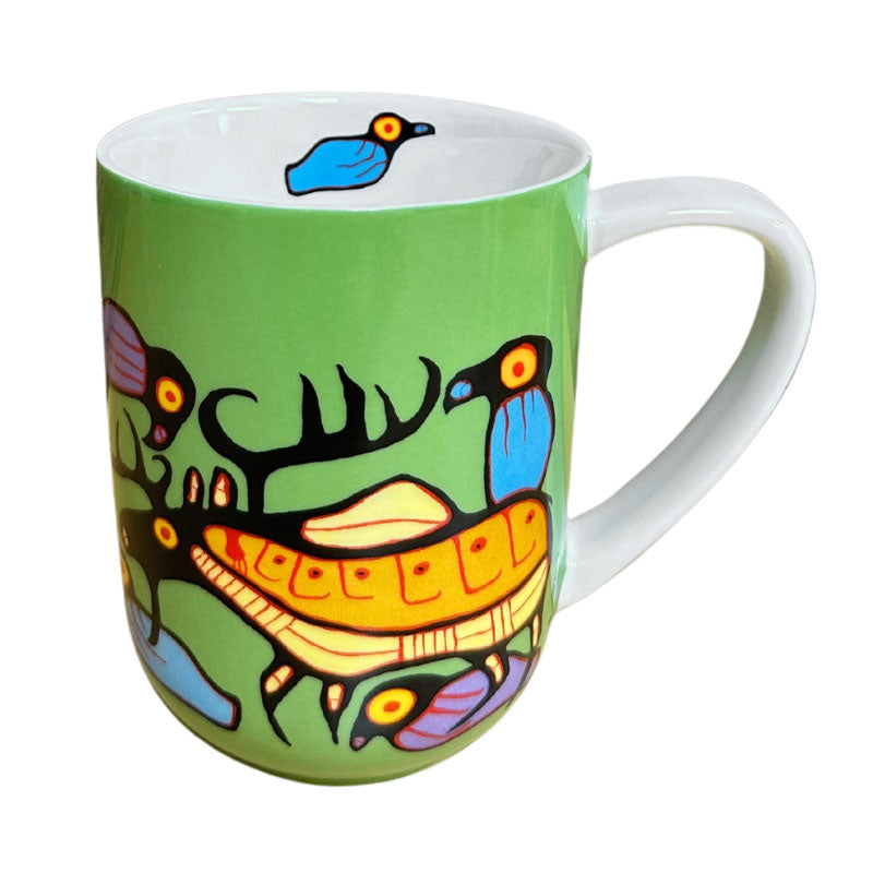 Norval Morrisseau Moose Harmony Porcelain Mug