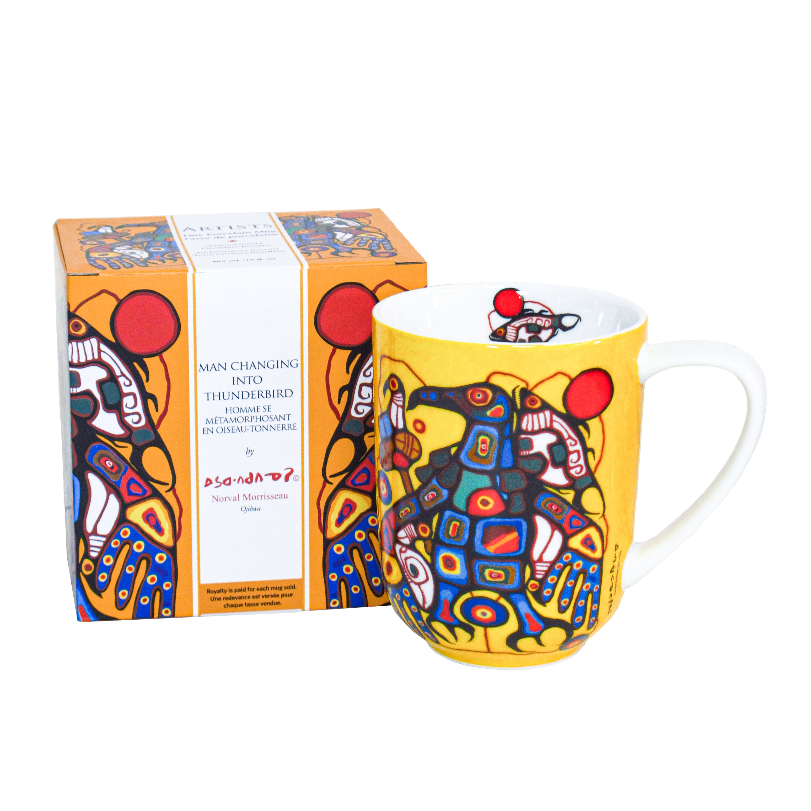 Norval Morrisseau Man Changing into Thunderbird Porcelain Mug