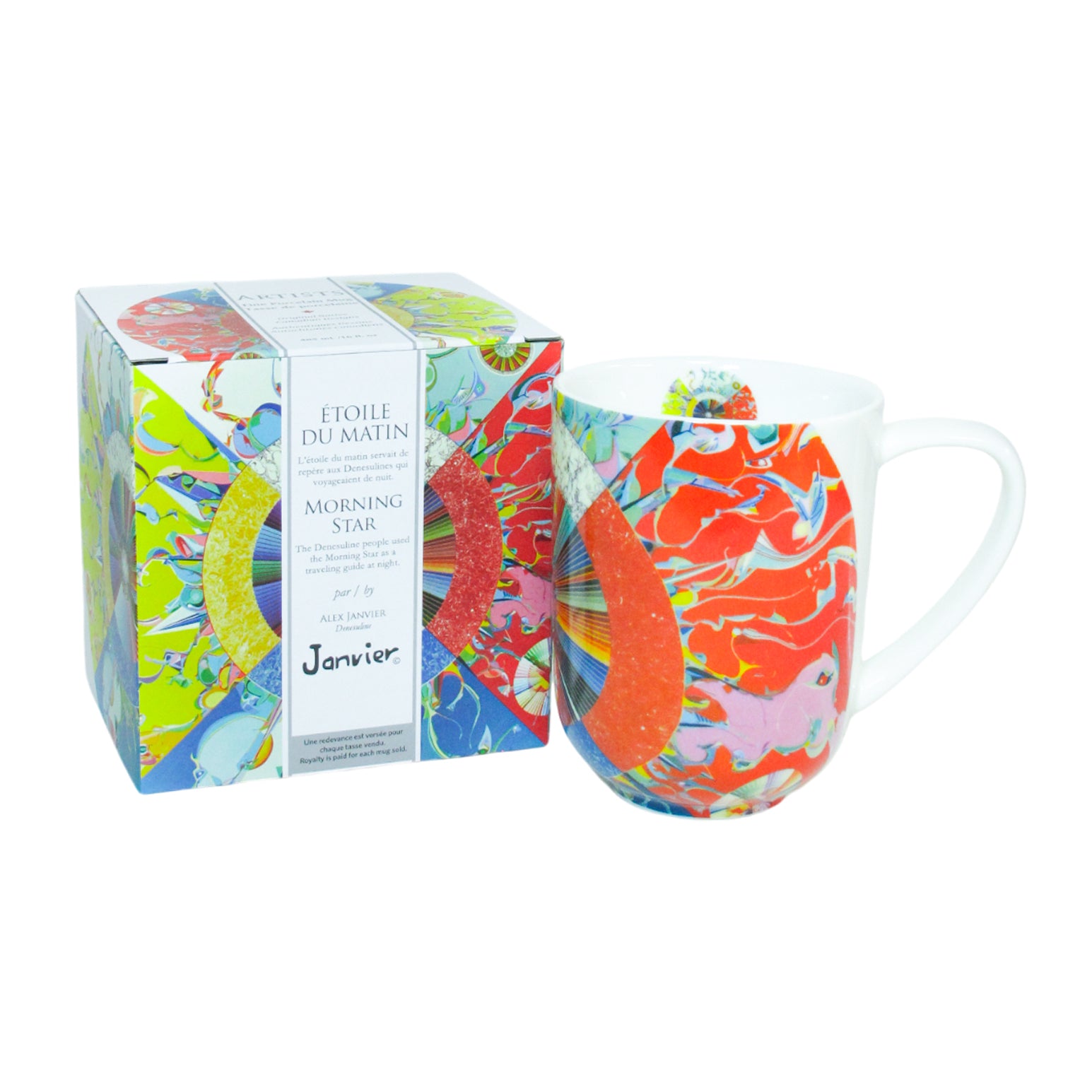 Alex Janvier Morning Star Porcelain Mug