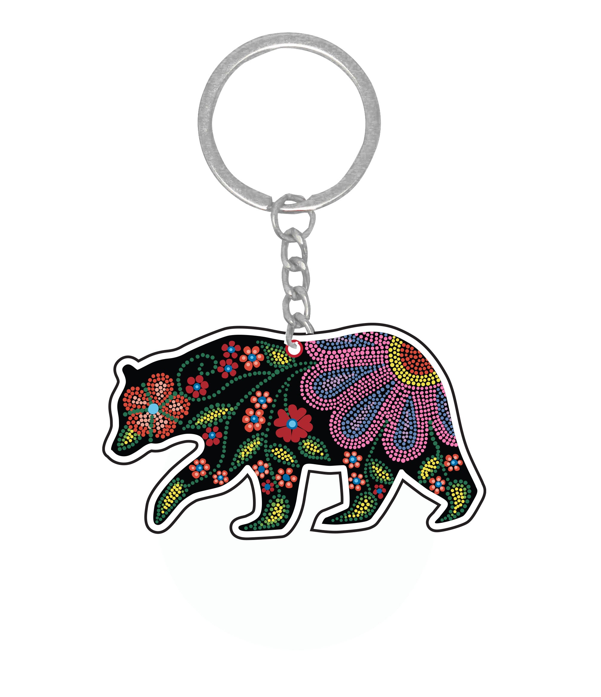 Kim McDonough Celestial Bear Metallic Key Chain