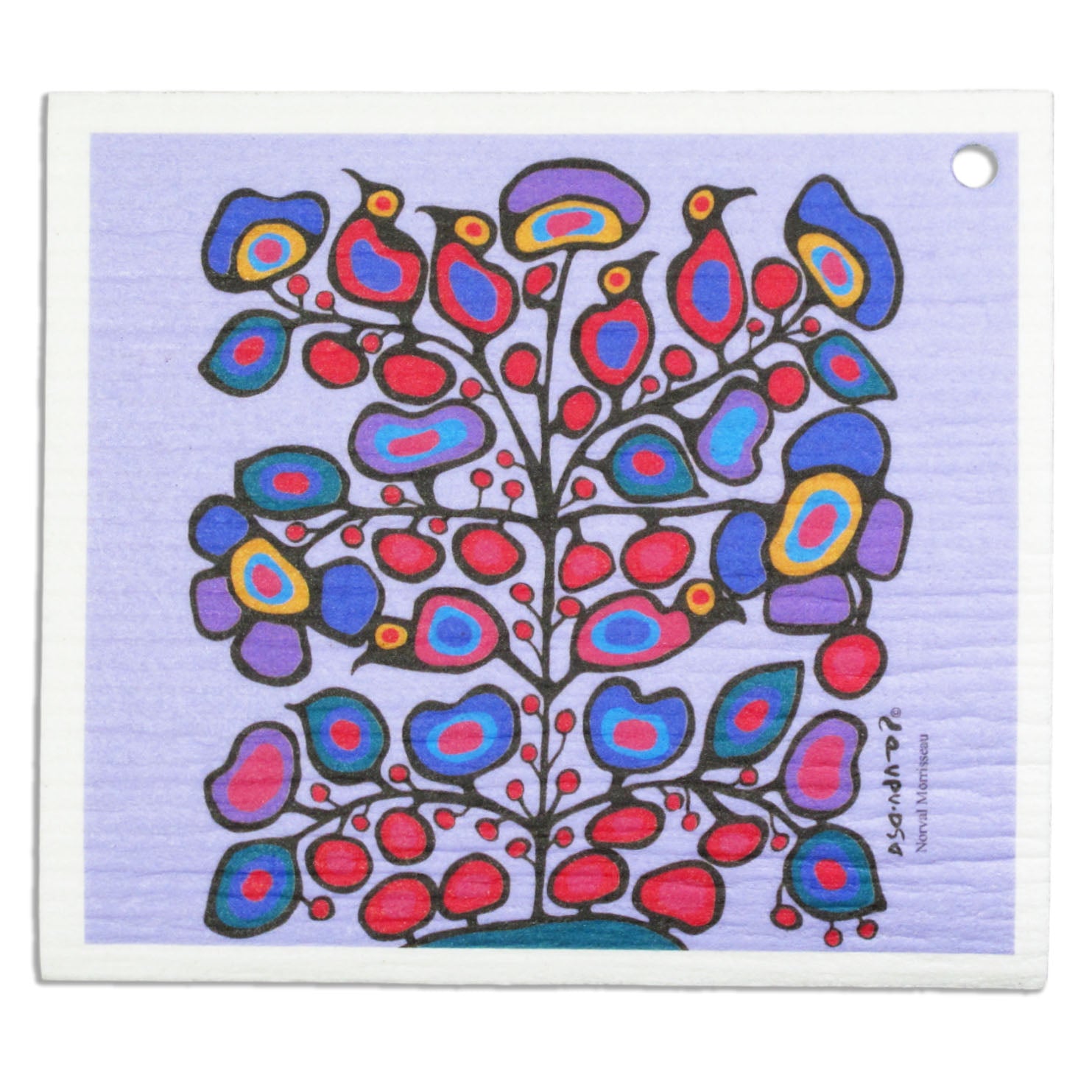 Norval Morrisseau Woodland Floral Eco-Dish Cloth