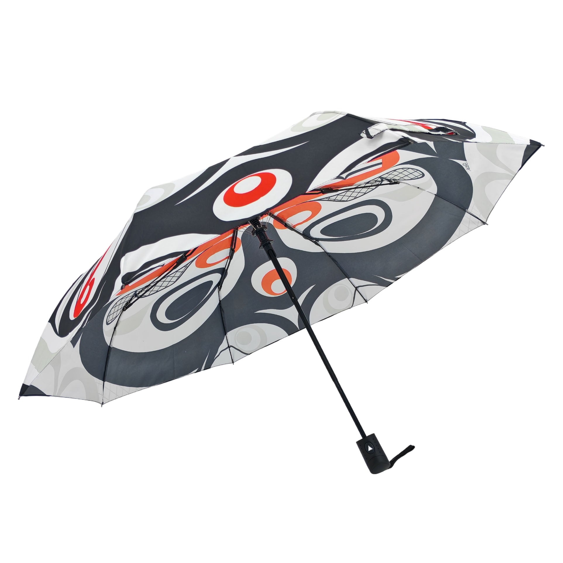 Curtis Wilson Killer Whale Crosshatch Collapsible Umbrella